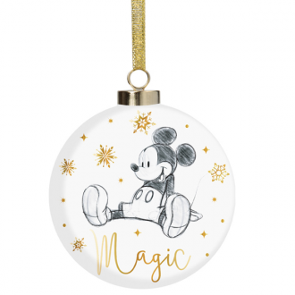Disney Christmas <br> Collectible Christmas Ceramic Bauble <br> Mickey Mouse