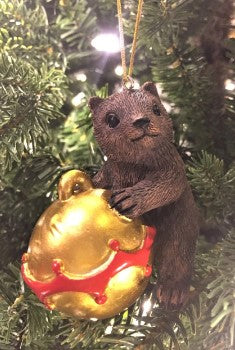 Bristlebrush Designs <br> Wombat Christmas Tree Ornament On Bauble